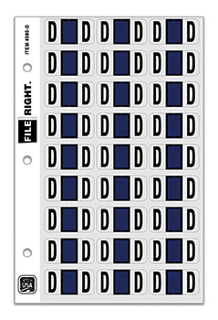 File right™ brand - alphabet labels